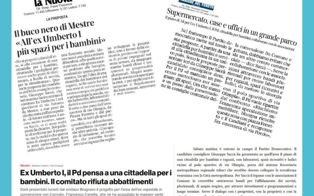 La mia proposta per l’ex Umberto I sui quotidiani